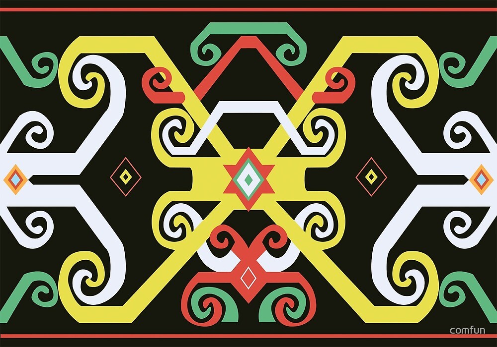 &quot;Indonesian Batik - Dayak Style&quot; by comfun | Redbubble