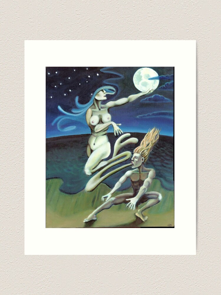 Alternate view of Moon Priestess Art Print