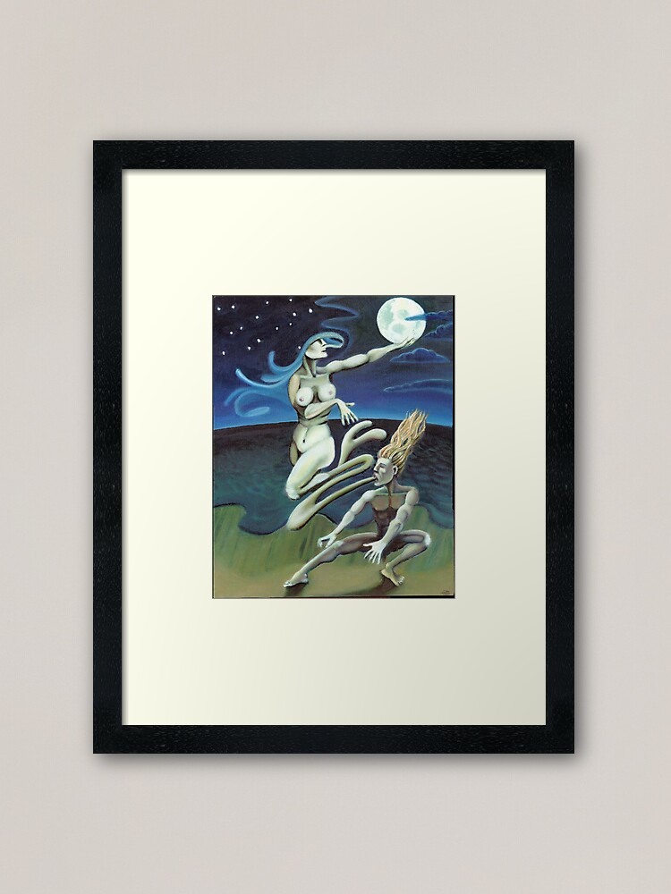 Alternate view of Moon Priestess Framed Art Print