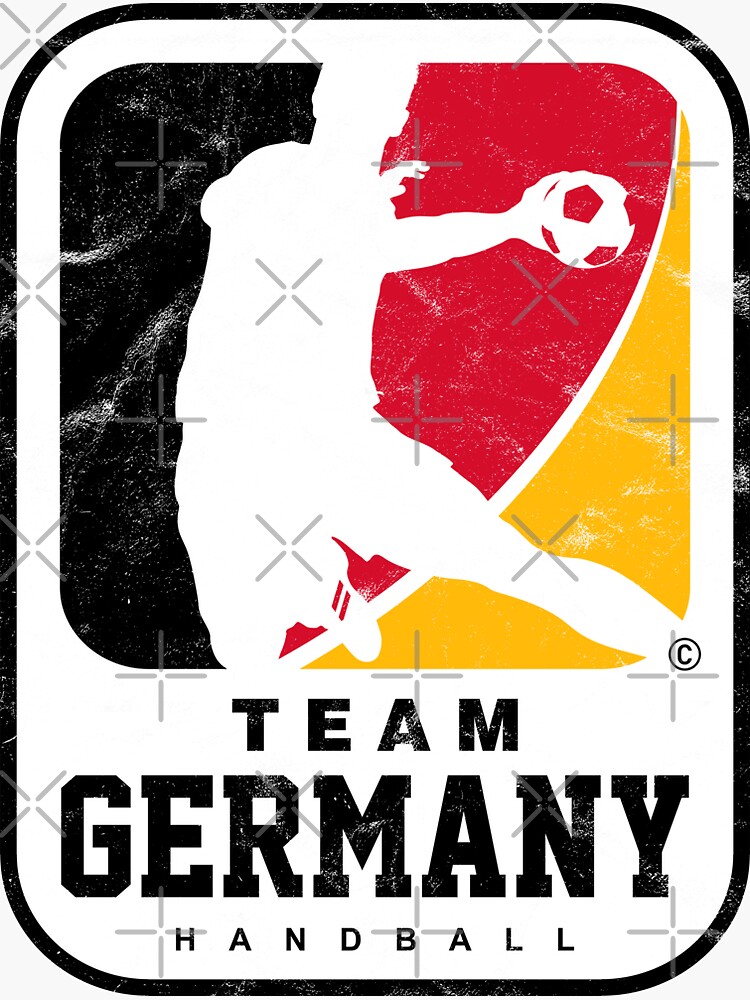 Thumbnail 3 of 3, Sticker, HANDBALL DESIGN TEAM GERMANY, BY SUBGIRL designed and sold by SUBGIRL.