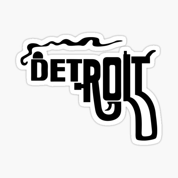 detroit smoking gun Sticker