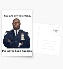 Postales ¡Tú eres mi Valentín! Capt. Holt nunca ha sido más feliz!