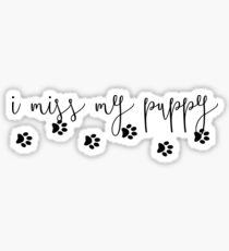 I miss my puppy Sticker