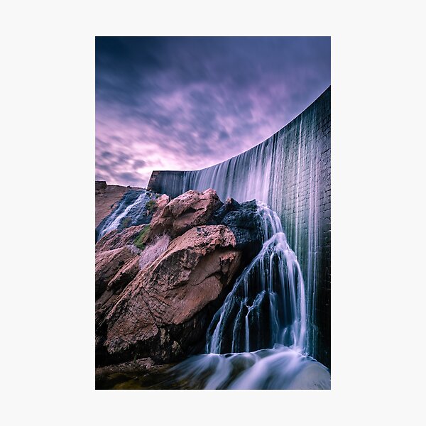 Elche Dam Cascade Photographic Print