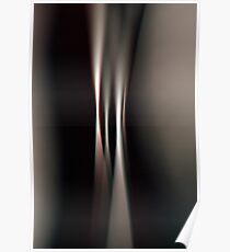 Black, White and Hint of Red Poster