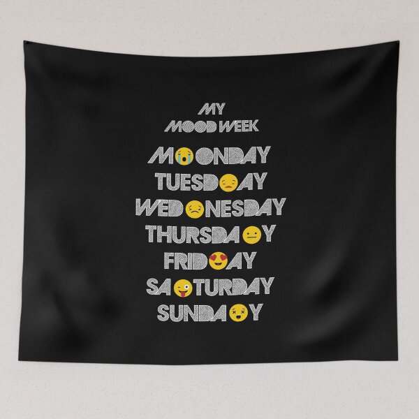 Item preview, My mood week (White Version) designed and sold by paulo silveira.