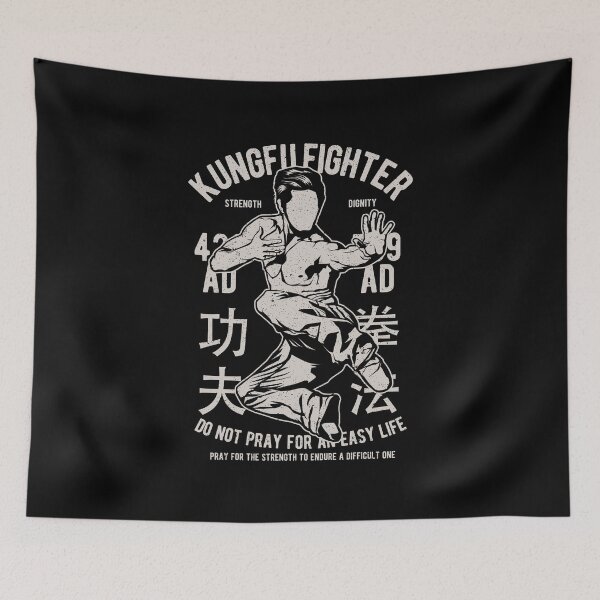 Item preview, Kung Fu Fighter Shirt Vintage Chinese Martial Arts T-Shirt Great Gift for Training Fighting Friend Unisex Short-Sleeve Jersey Tee 8 Colors designed and sold by Panda Branda.
