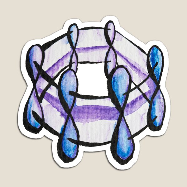 Benzene Molecule Pattern Organic Chemistry Magnet