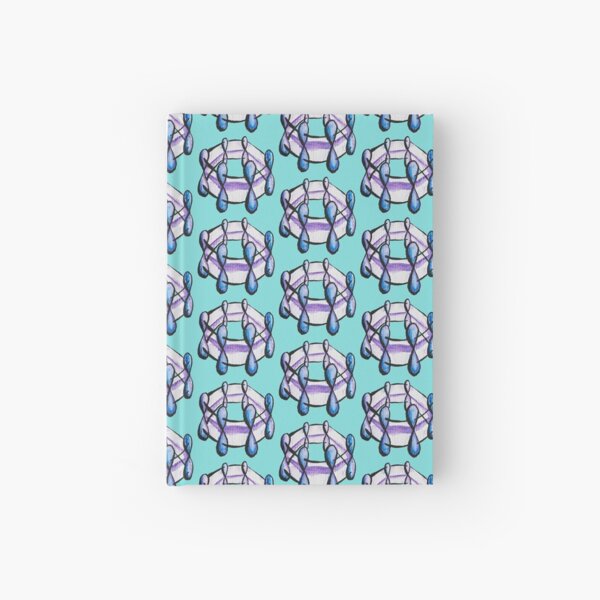 Benzene Molecule Pattern Organic Chemistry Hardcover Journal