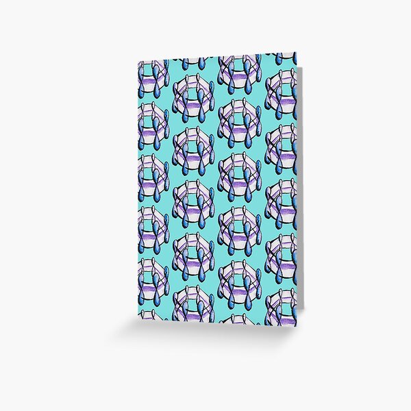 Benzene Molecule Pattern Organic Chemistry Greeting Card