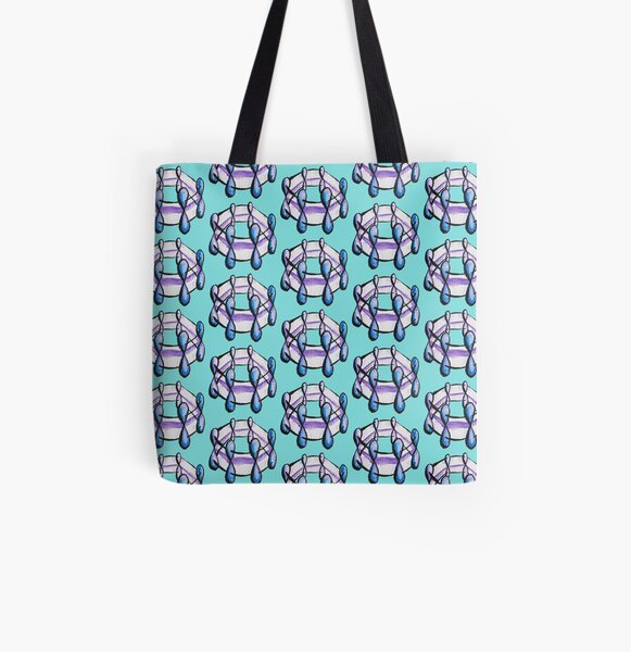 Benzene Molecule Pattern Organic Chemistry All Over Print Tote Bag