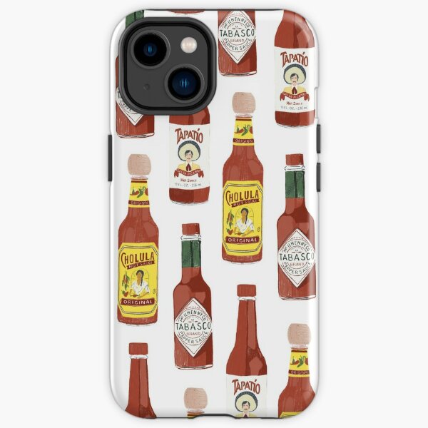 Spicy hot sauce pattern vertical small iPhone Tough Case