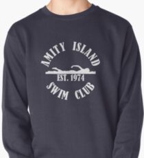 Amity Island Swim Club White Pullover