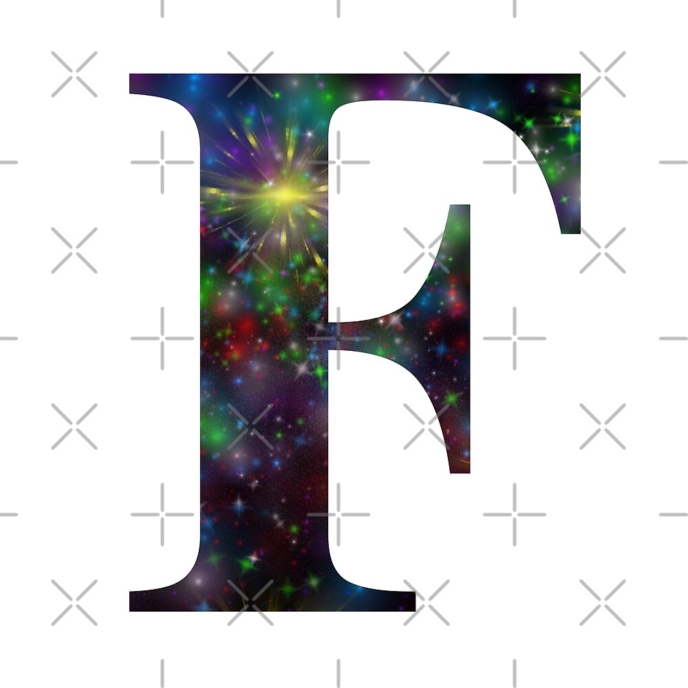 Galaxy - Letter F — Poster