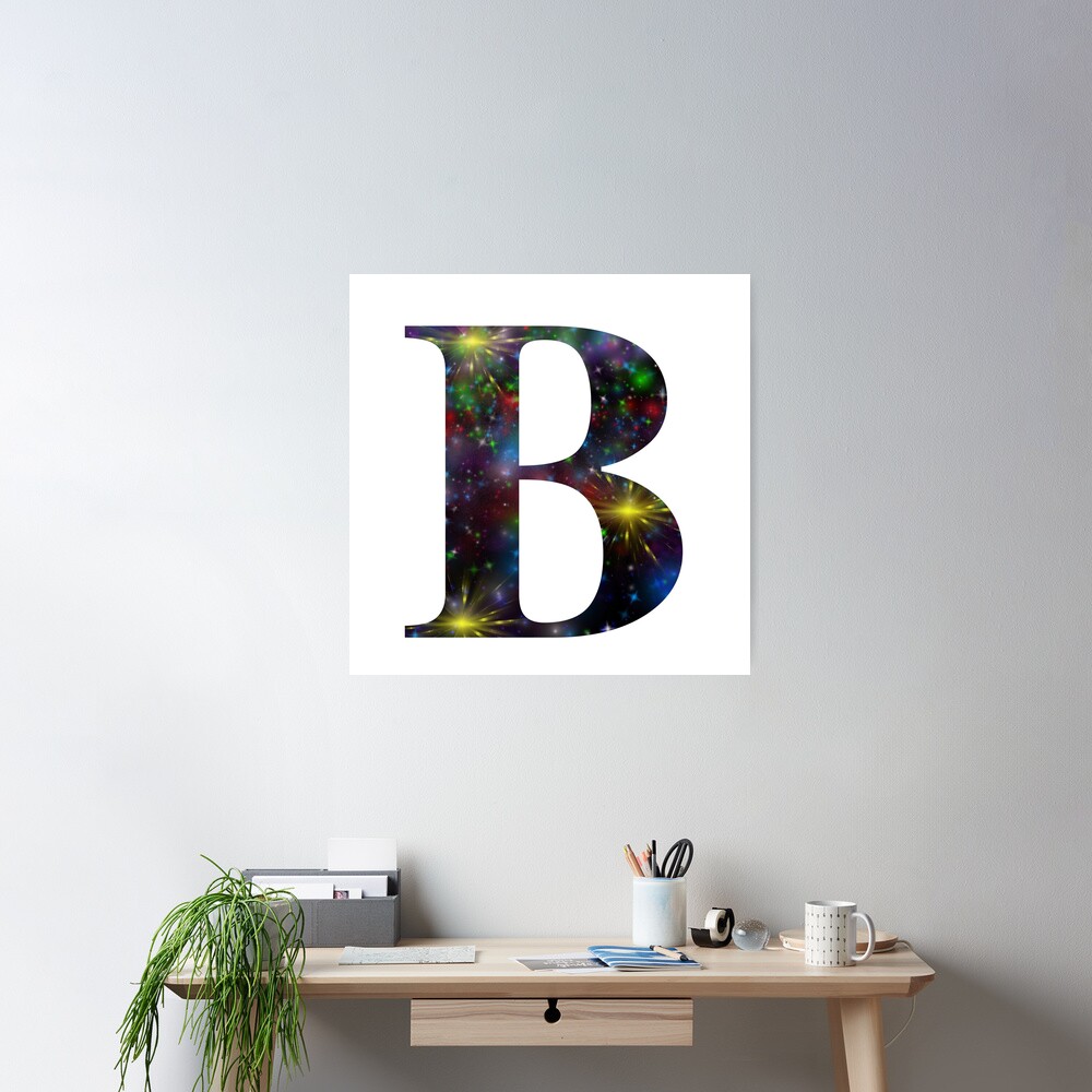 Galaxy - Letter "B" Poster