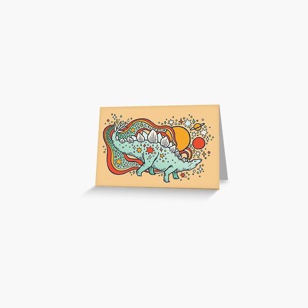 Item preview, Star Stego | Cosmic Dinosaur Art | Retro Reptile Palette designed and sold by OMEGAFAUNA.