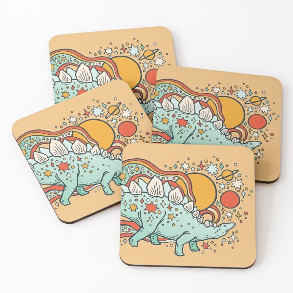 Item preview, Star Stego | Cosmic Dinosaur Art | Retro Reptile Palette designed and sold by OMEGAFAUNA.