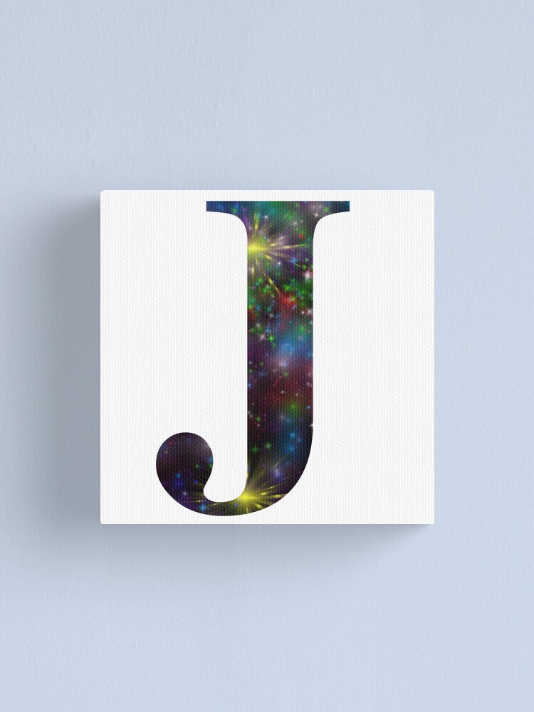 Galaxy Letter J Canvas Print For Sale By Planet Eye Redbubble