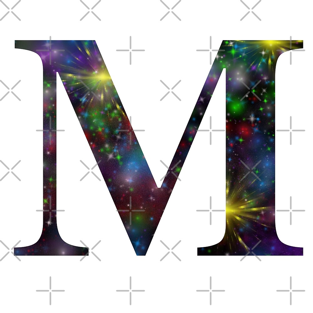 Galaxy - Letter M — Poster