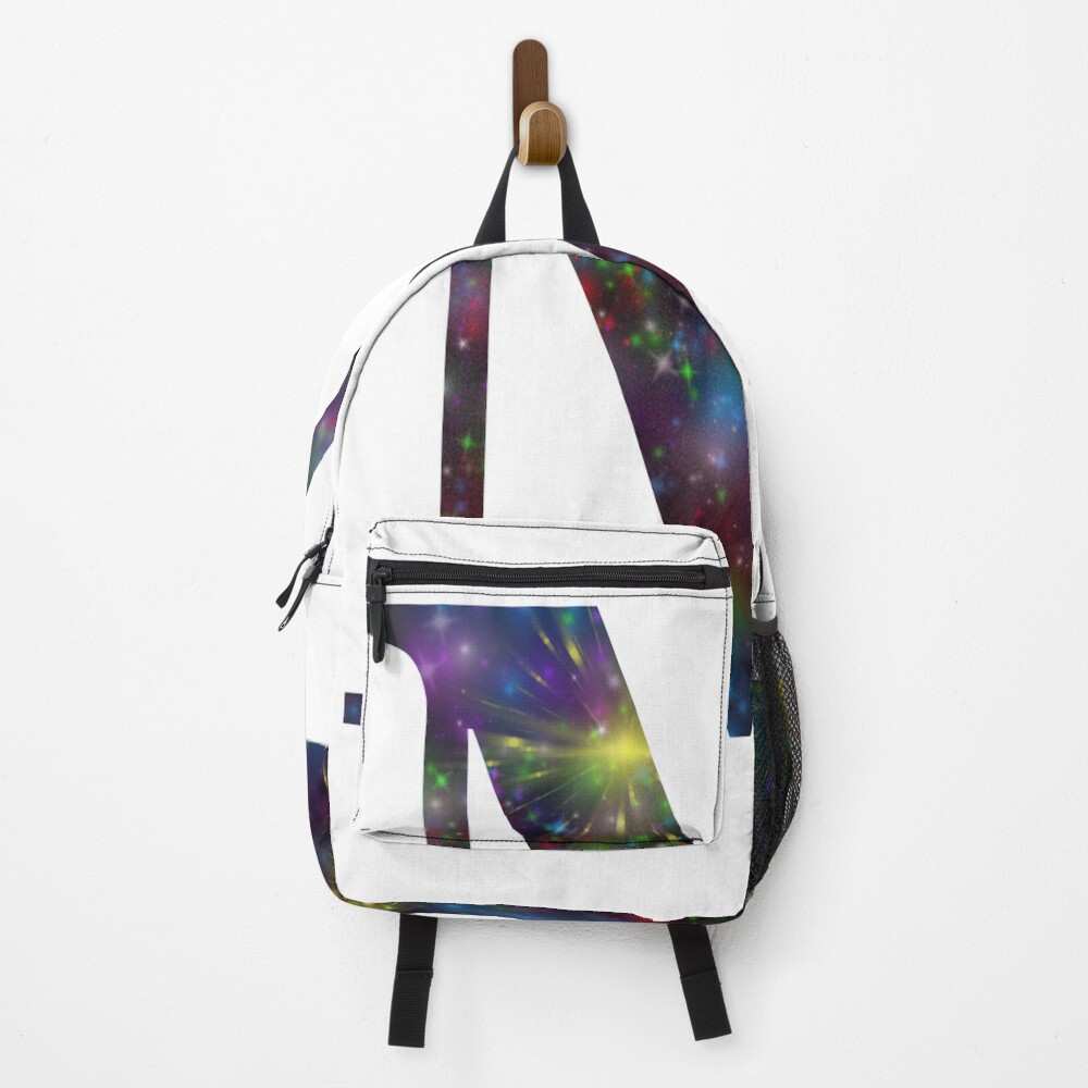 Galaxy - Letter M on a backpack
