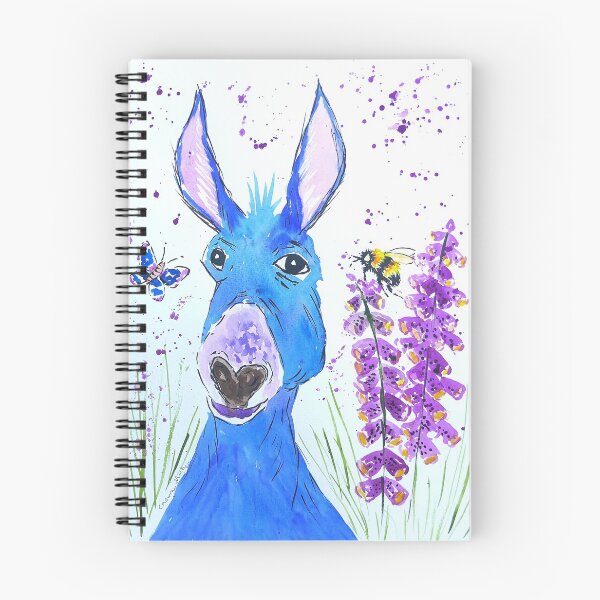 Item preview, Silly Blue Donkey among Foxglove designed and sold by Casimirasart.