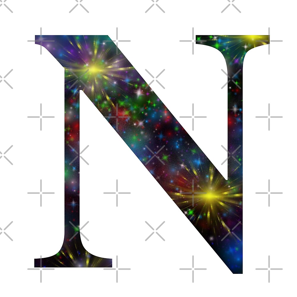 Galaxy - Letter N — Poster