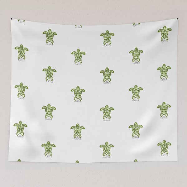 Item preview, Green Tribal Turtle designed and sold by srwdesign.