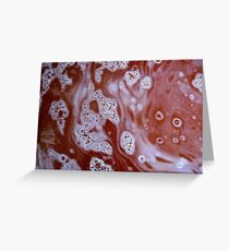 RED BUBBLES Greeting Card