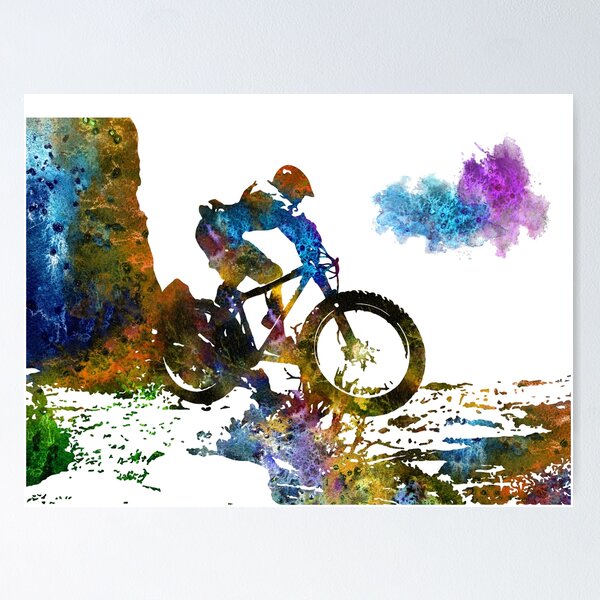 Item preview, Mountain biking, mountain bike, sport designed and sold by Rosaliartbook.