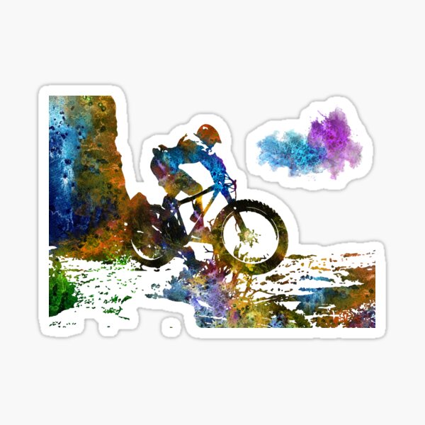 Item preview, Mountain biking, mountain bike, sport designed and sold by Rosaliartbook.