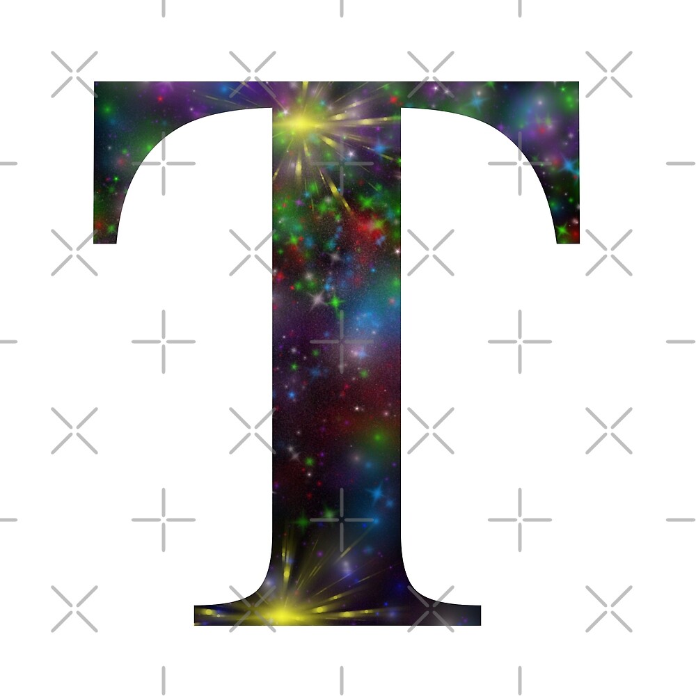 Galaxy - Letter T — Poster