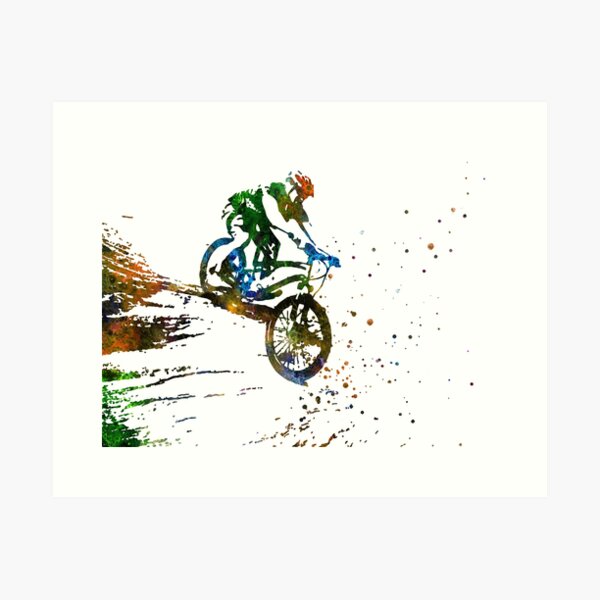 mountain bike canvas art