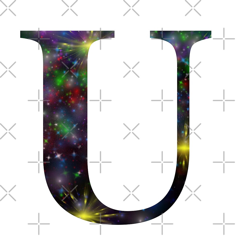 Galaxy - Letter U — Poster
