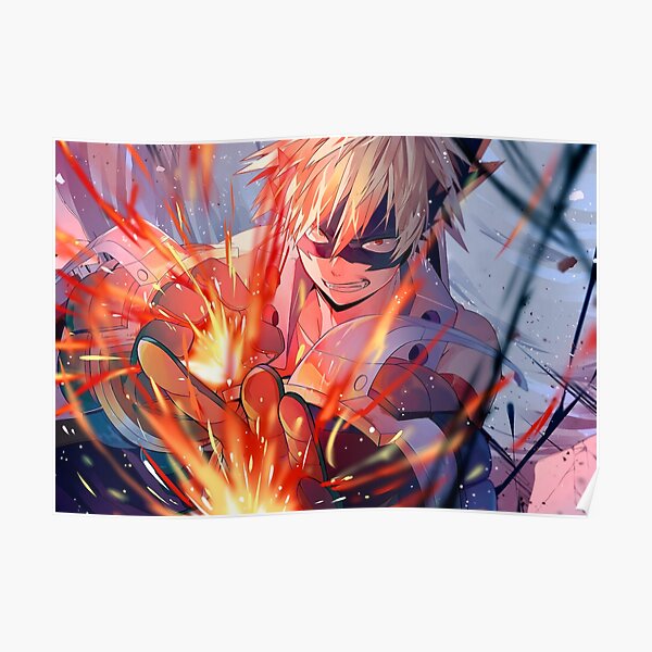 Mon héros académique Bakugou Poster