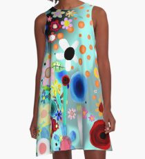 Früher dachten wir, es sei unmöglich - BOHO floralem Muster A-Linien Kleid