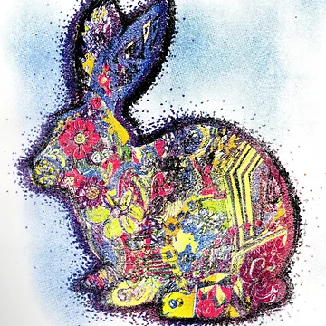 Artwork thumbnail, Vibrant Rabbit by missmann