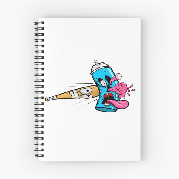 Item preview, Baseball stick hitting spray can designed and sold by leen12 Art Designs Prints.