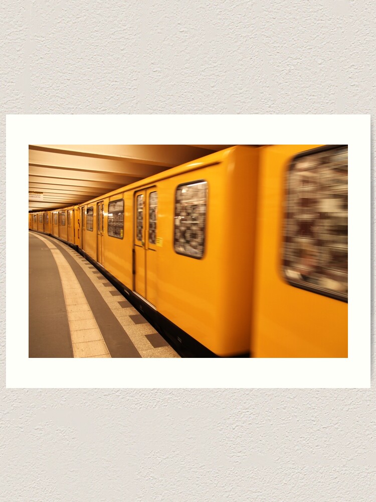 Alternate view of Gelb Bahn Art Print