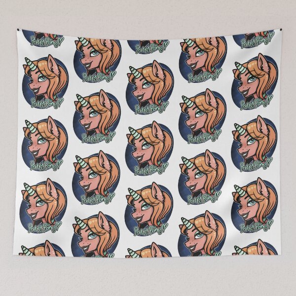 Item preview, Pretty Pony (Round Background) designed and sold by MeidoGhoul.