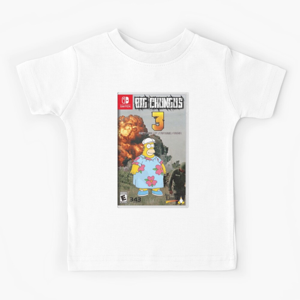 Big Chungus 3 Kids T Shirt By Wildoug Redbubble - big chungus clothing roblox