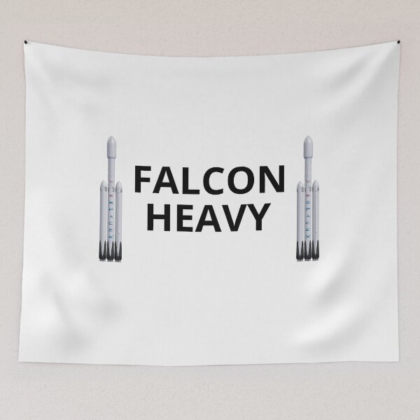 Item preview, SpaceX Falcon Heavy Short-Sleeve Tribute T-Shirt Space X Rocket Fans designed and sold by Astrogearstore.