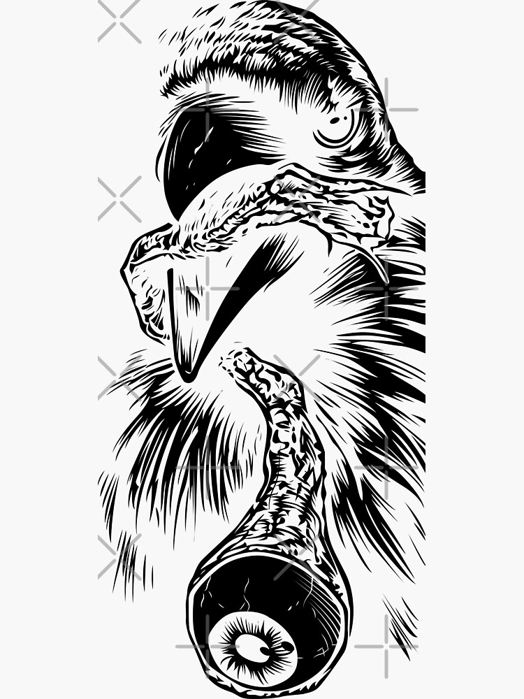 Brooding Muse Eyesore Skateboard Sticker by thebroodingmuse