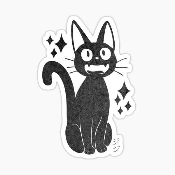 Jiji black cat Sticker