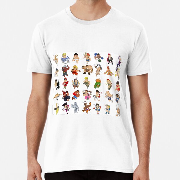 All characters of Street Fighter IV - SD T-shirt premium