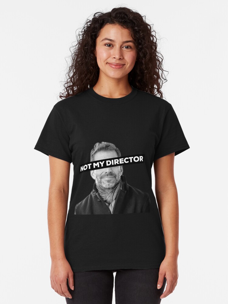 Alternate view of Zack Snyder "Not My Director" Classic T-Shirt