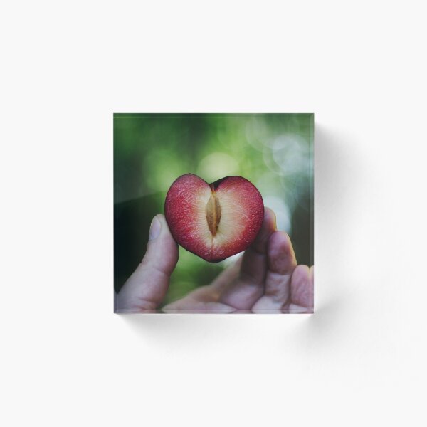 A juicy heart Acrylic Block