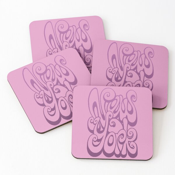 Item preview, New York Lettering Typography - Spring Crocus Pink designed and sold by bignose1977.
