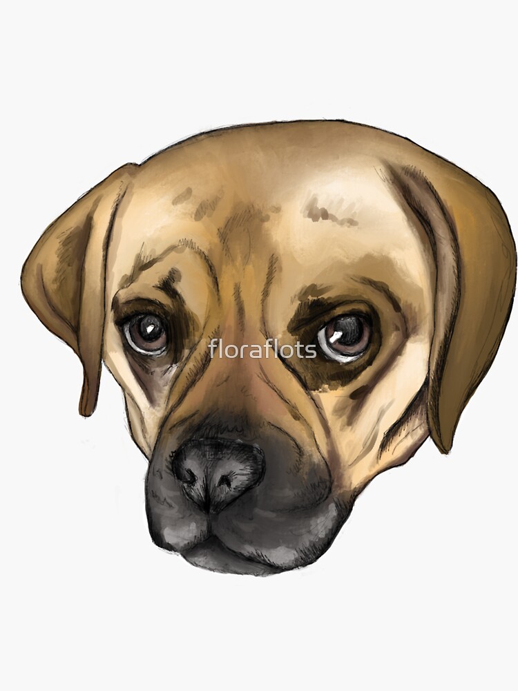 cute puggle by floraflots
