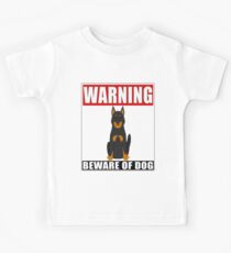 Warning Beauce Sheep Dog Beware Of Dog Sticker - Funny Gift For Beauce Sheep Dog Dog Owner Kids Tee