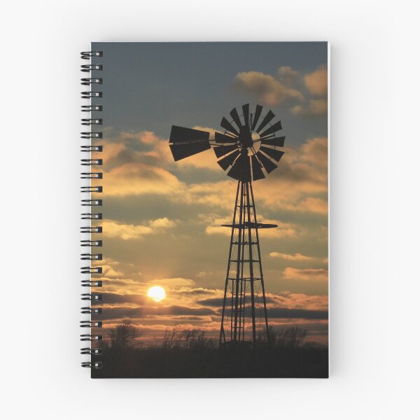 Item preview, Kansas Windmill Silhouette Sunset designed and sold by ROBERTDBROZEK.